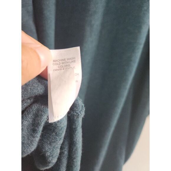 NWT Pure Jill by J.Jill Blue Cowl Neck Cotton A-Line Knit Dress size Large Pet. - Picture 12 of 12